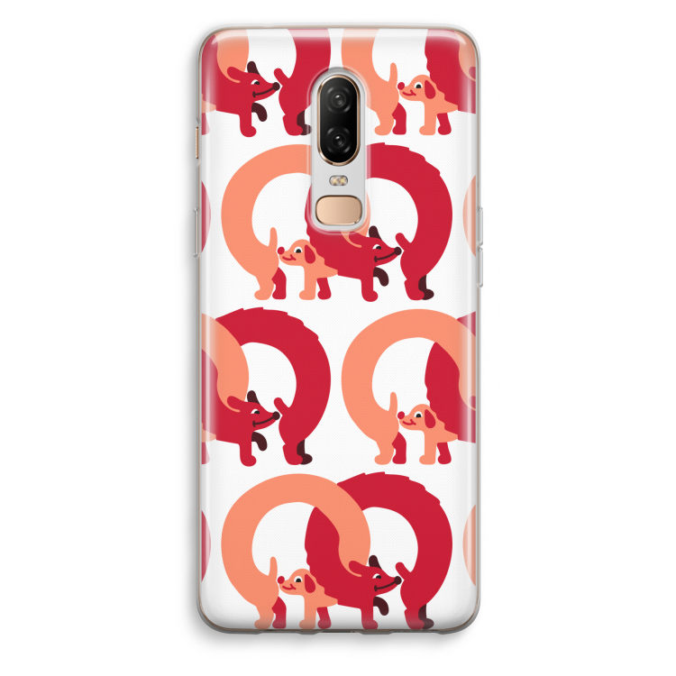 Dogs: OnePlus 6 Transparant Hoesje