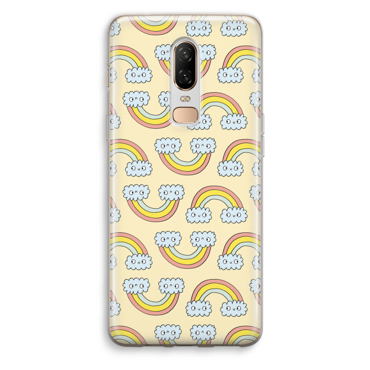Regenboog: OnePlus 6 Transparant Hoesje