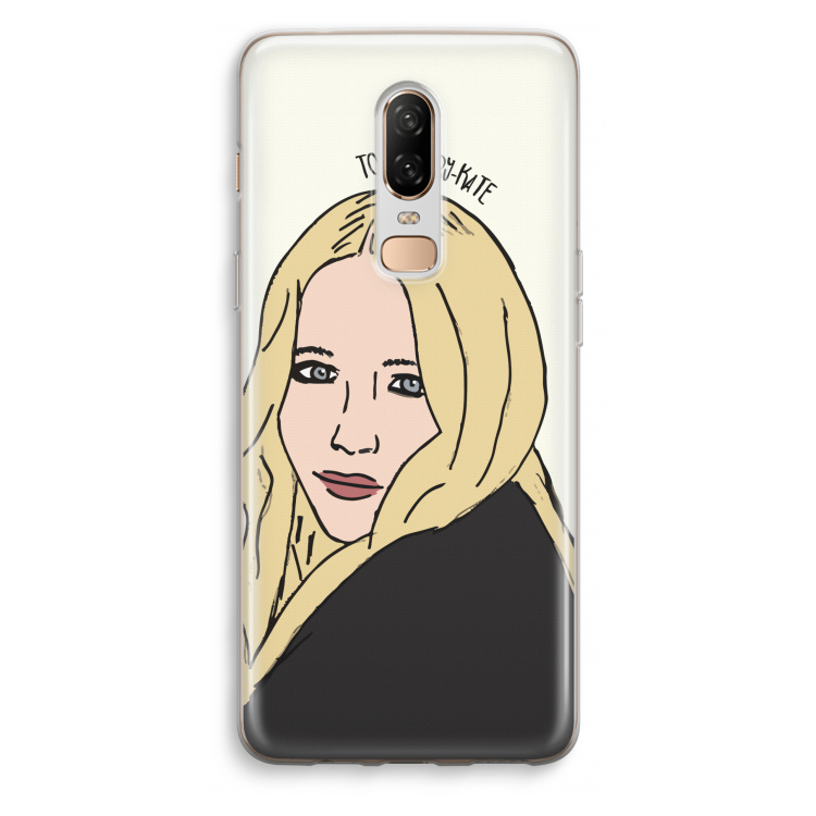 Mary Kate: OnePlus 6 Transparant Hoesje