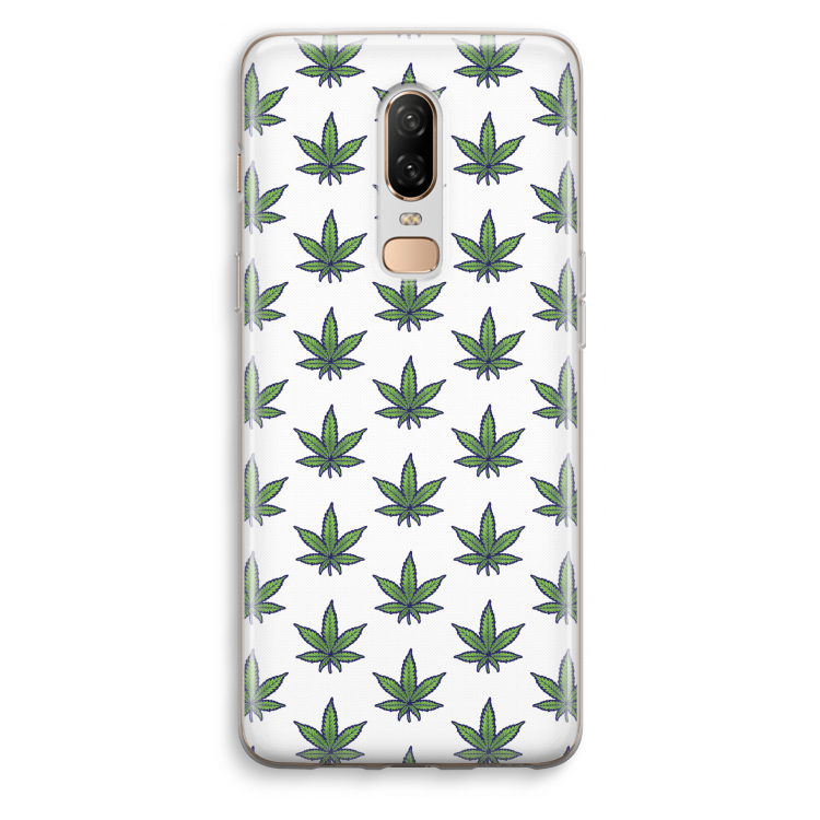 Weed: OnePlus 6 Transparant Hoesje