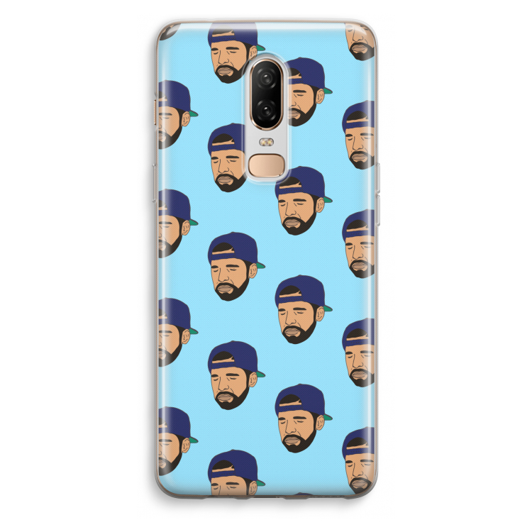 Drake Away: OnePlus 6 Transparant Hoesje
