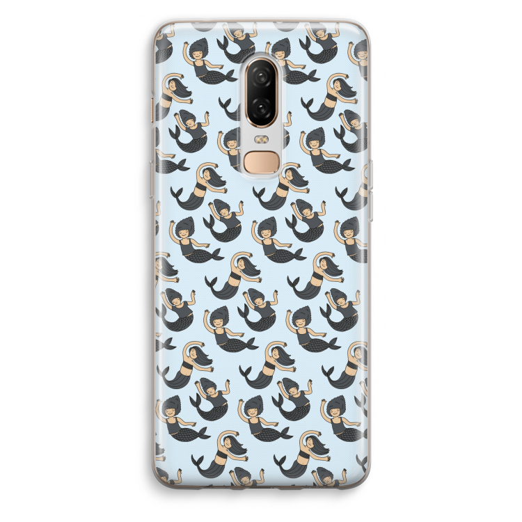 Zeemeermin: OnePlus 6 Transparant Hoesje
