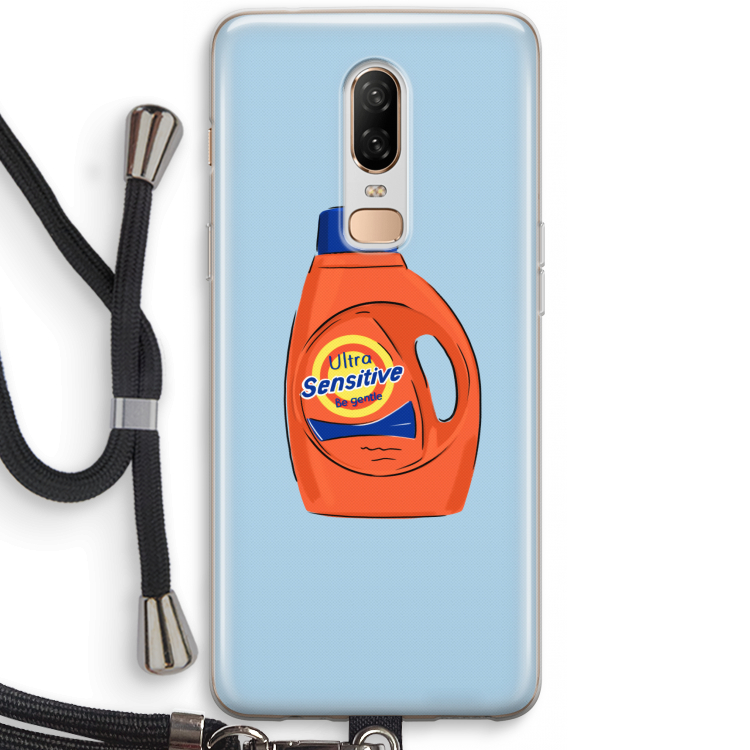 Ultra Sensitive: OnePlus 6 Transparant Hoesje met koord