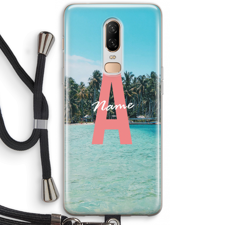 Pacific Dream: OnePlus 6 Transparant Hoesje met koord