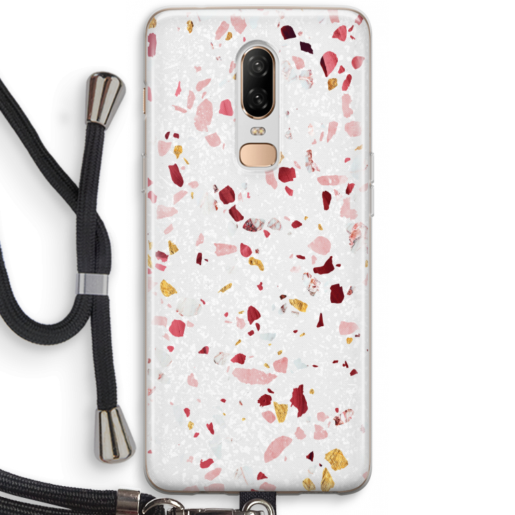 Terrazzo N°9: OnePlus 6 Transparant Hoesje met koord