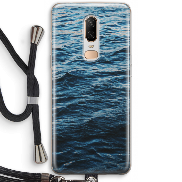 Oceaan: OnePlus 6 Transparant Hoesje met koord