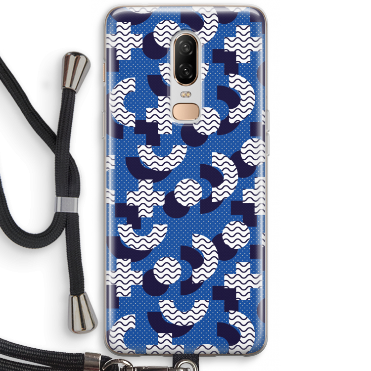 8-bit N°5: OnePlus 6 Transparant Hoesje met koord
