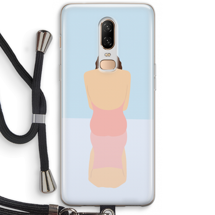 Mirror: OnePlus 6 Transparant Hoesje met koord