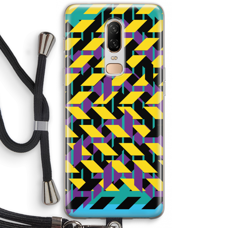 Skew Bee 3: OnePlus 6 Transparant Hoesje met koord
