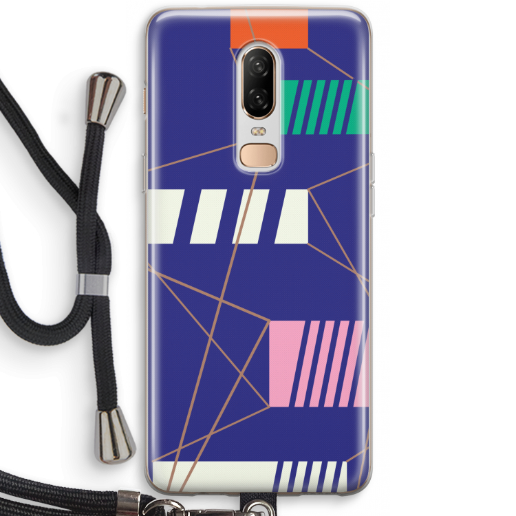 Gestalte 5: OnePlus 6 Transparant Hoesje met koord