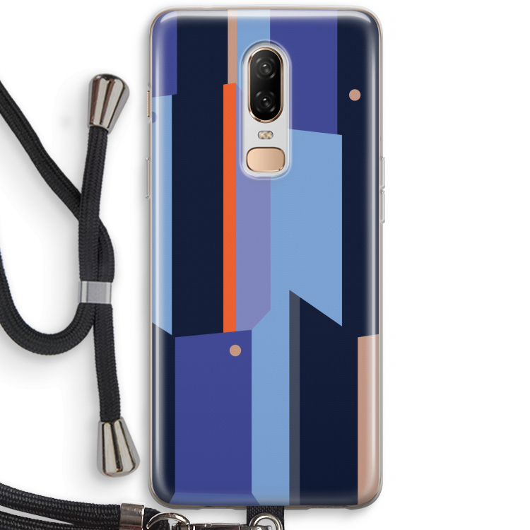 Gestalte 3: OnePlus 6 Transparant Hoesje met koord