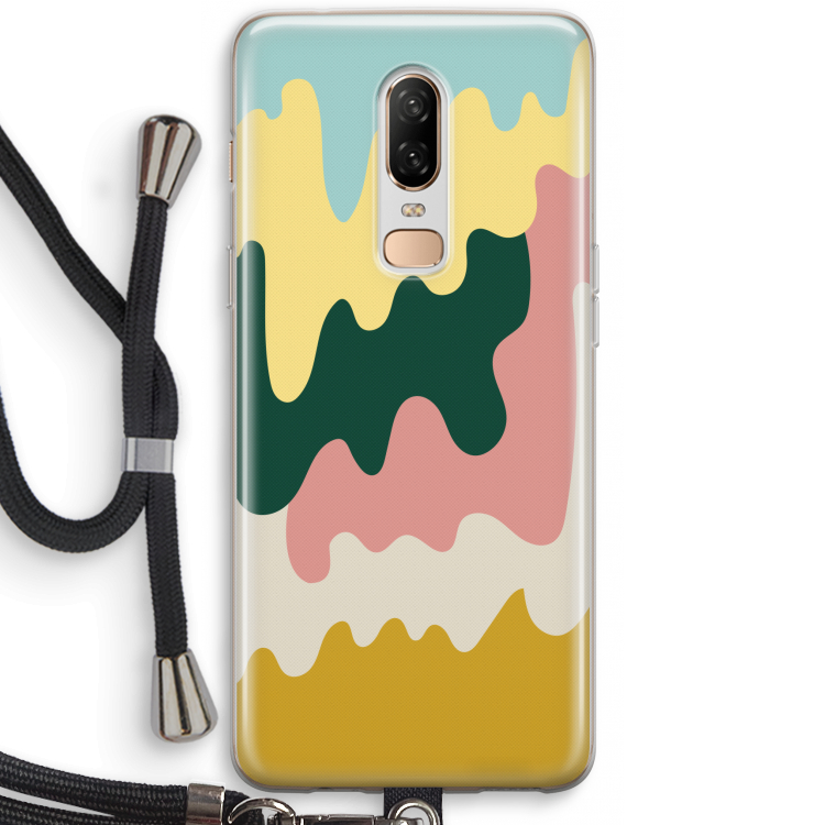 Baar B: OnePlus 6 Transparant Hoesje met koord