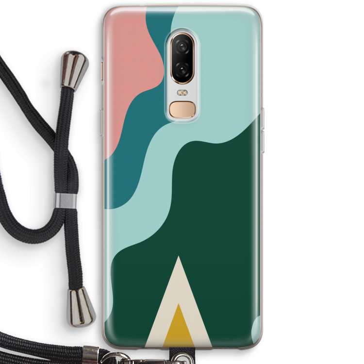 Noor B: OnePlus 6 Transparant Hoesje met koord