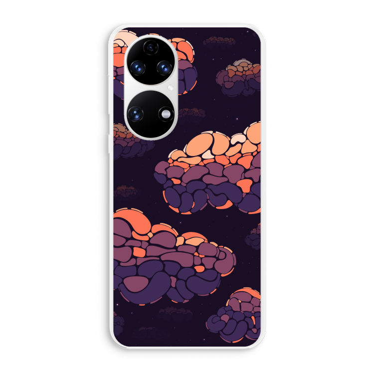 Patroon Wolken: Huawei P50 Transparant Hoesje