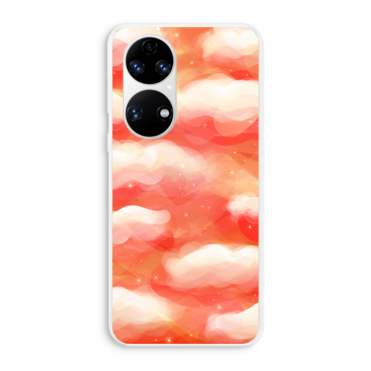 Lichte Wolken: Huawei P50 Transparant Hoesje