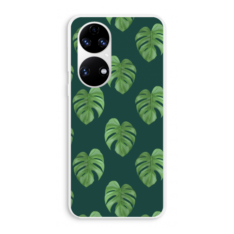 Monstera leaves: Huawei P50 Transparant Hoesje