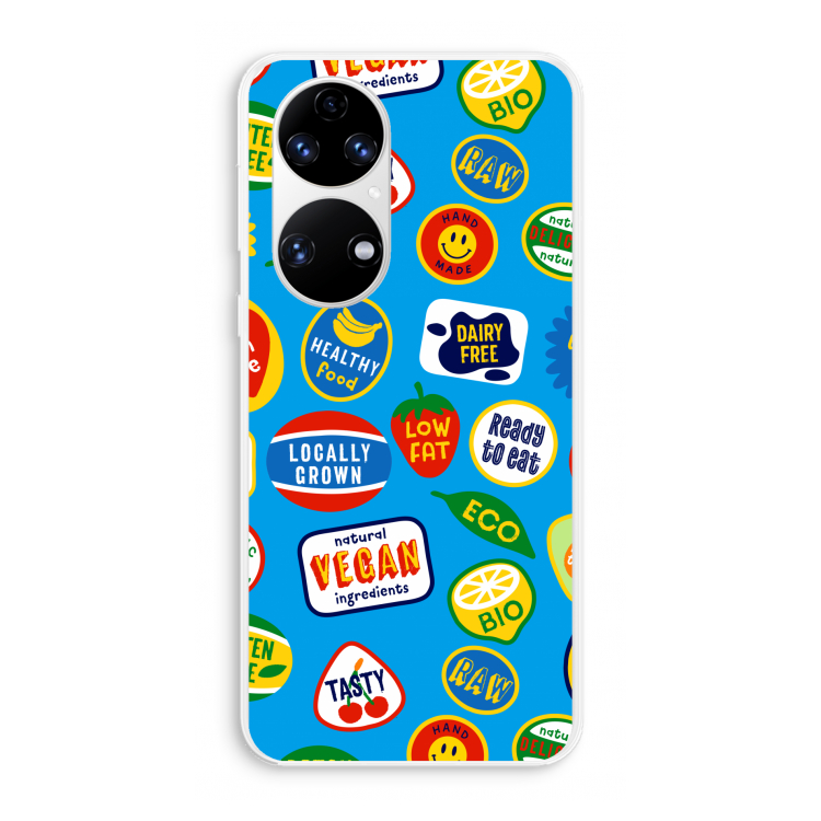 Fruitsticker: Huawei P50 Transparant Hoesje