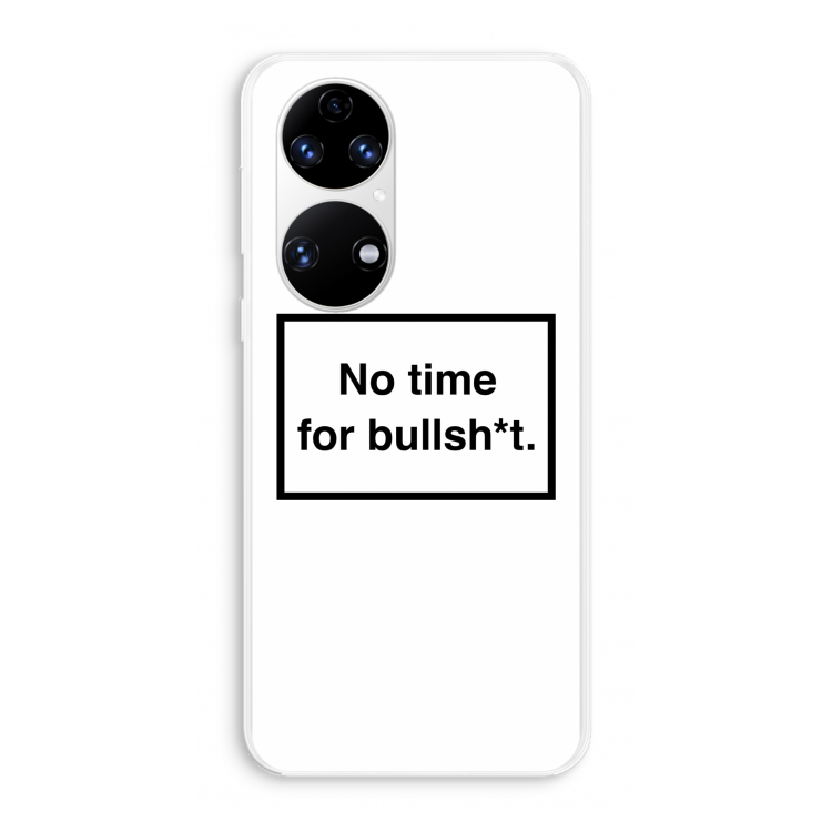 No time: Huawei P50 Transparant Hoesje