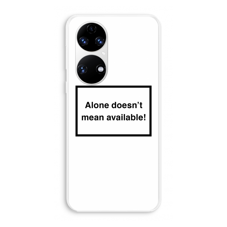 Alone: Huawei P50 Transparant Hoesje