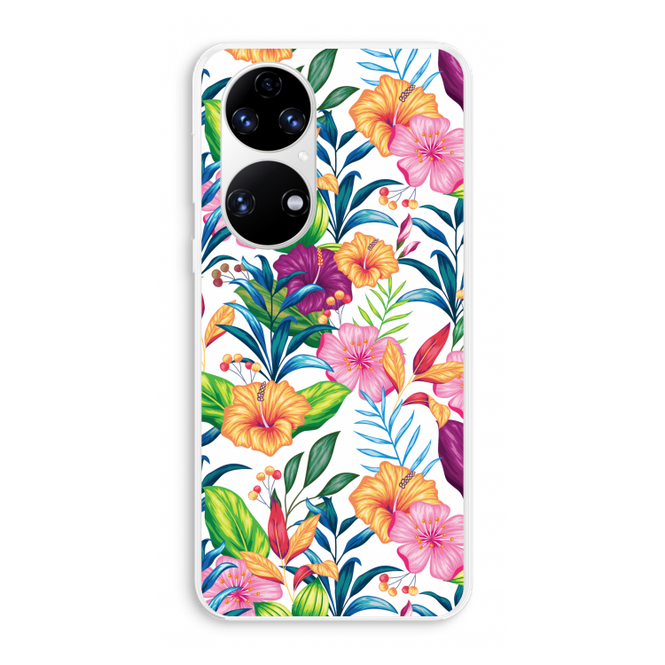 Tropisch 2: Huawei P50 Transparant Hoesje