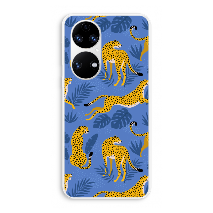Luipaard: Huawei P50 Transparant Hoesje