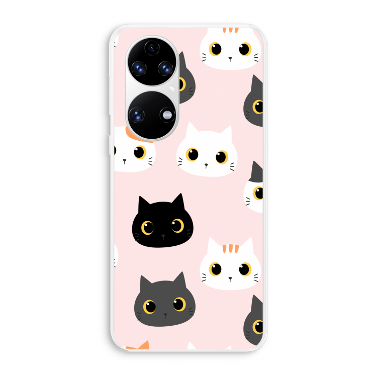 Katten: Huawei P50 Transparant Hoesje