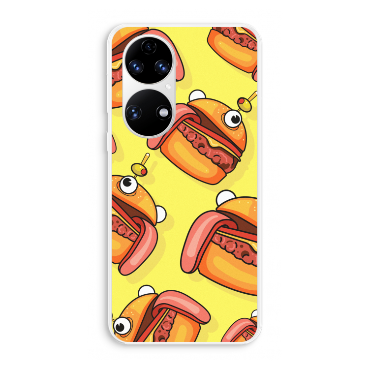 Hamburger: Huawei P50 Transparant Hoesje
