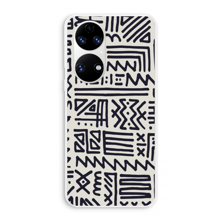 Marrakech print: Huawei P50 Transparant Hoesje