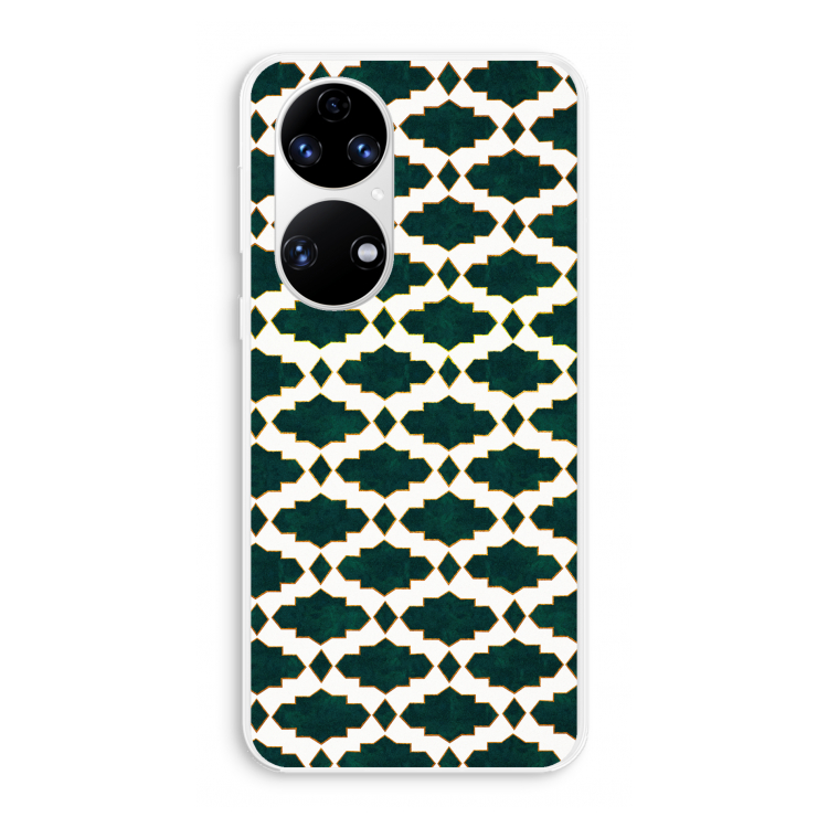 Moroccan tiles: Huawei P50 Transparant Hoesje