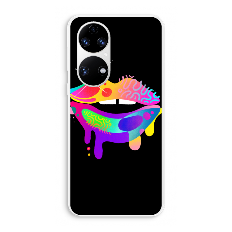 Lip Palette: Huawei P50 Transparant Hoesje