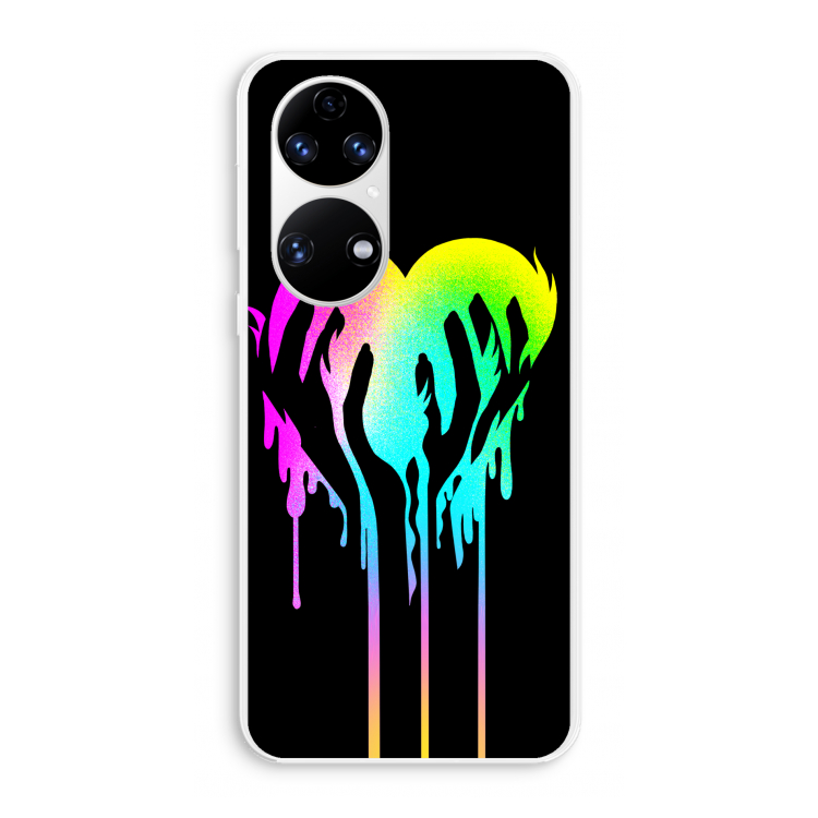Hold My Heart: Huawei P50 Transparant Hoesje