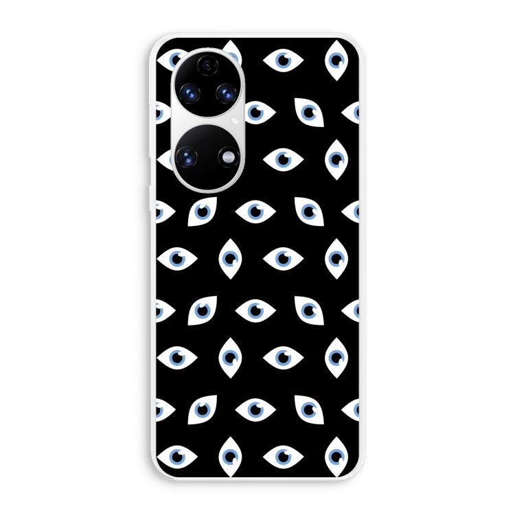 Eyes pattern: Huawei P50 Transparant Hoesje