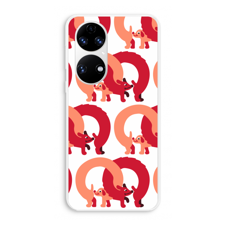 Dogs: Huawei P50 Transparant Hoesje