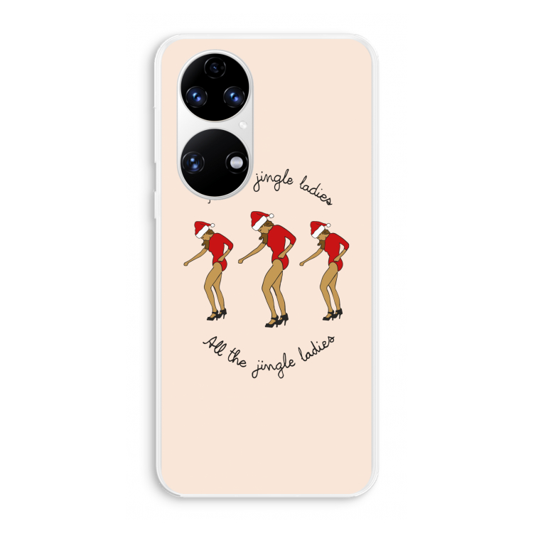 Jingle Ladies: Huawei P50 Transparant Hoesje