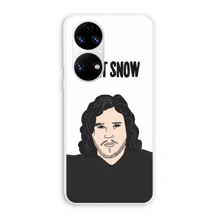 Let It Snow: Huawei P50 Transparant Hoesje