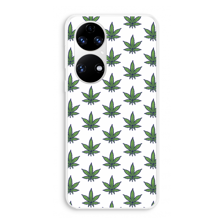 Weed: Huawei P50 Transparant Hoesje
