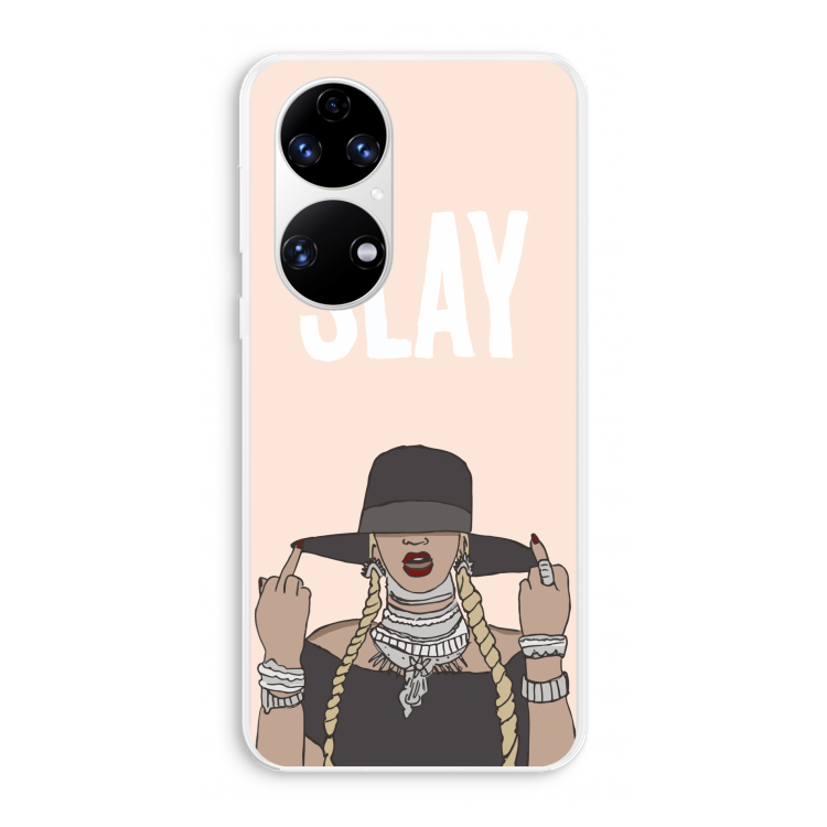 Slay All Day: Huawei P50 Transparant Hoesje