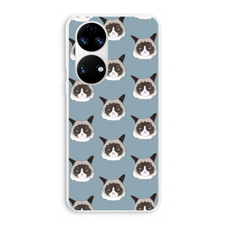 It's a Purrr Case: Huawei P50 Transparant Hoesje