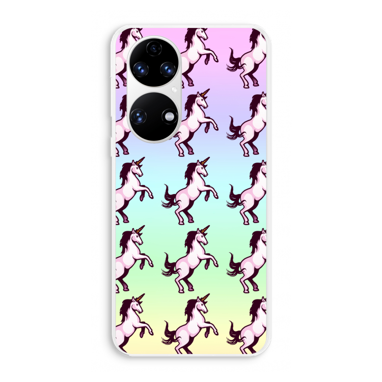 Musketon Unicorn: Huawei P50 Transparant Hoesje
