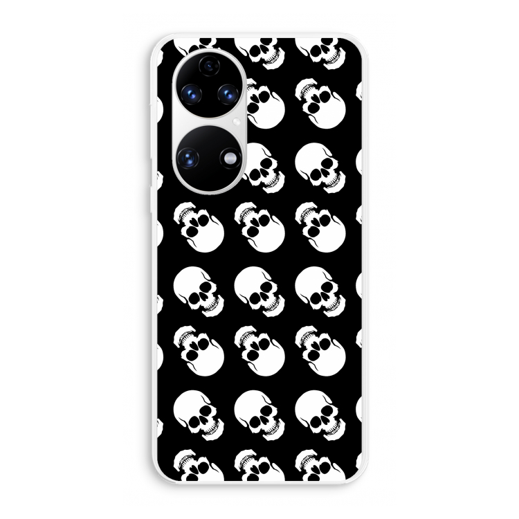 Musketon Skulls: Huawei P50 Transparant Hoesje