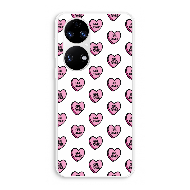 GIRL POWER: Huawei P50 Transparant Hoesje