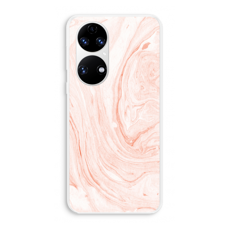 Peach bath: Huawei P50 Transparant Hoesje