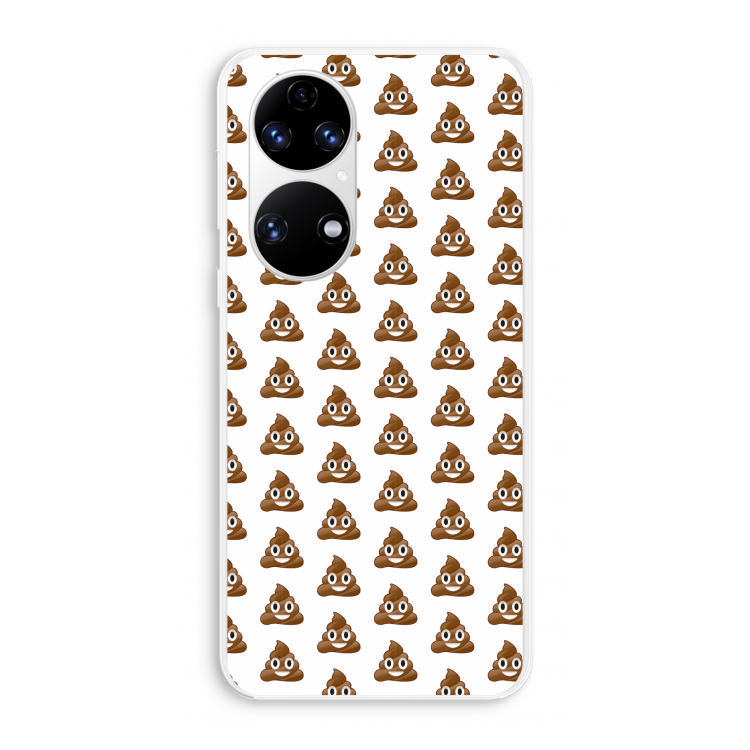 Poop emoji: Huawei P50 Transparant Hoesje