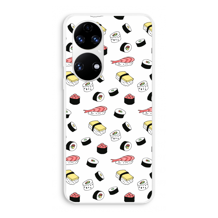 Sushi time: Huawei P50 Transparant Hoesje