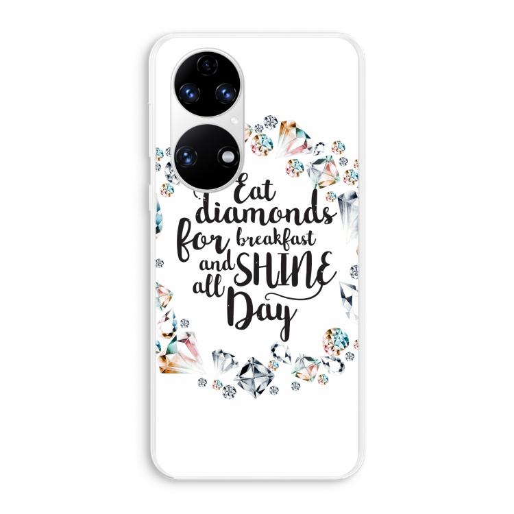 Diamonds: Huawei P50 Transparant Hoesje