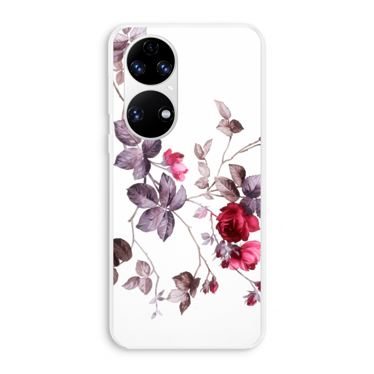 Mooie bloemen: Huawei P50 Transparant Hoesje