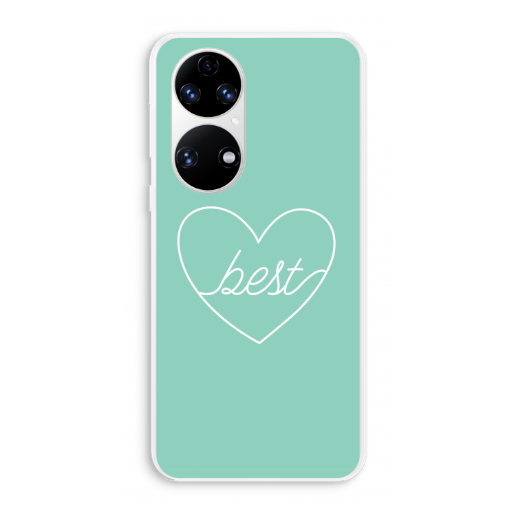 Best heart pastel: Huawei P50 Transparant Hoesje