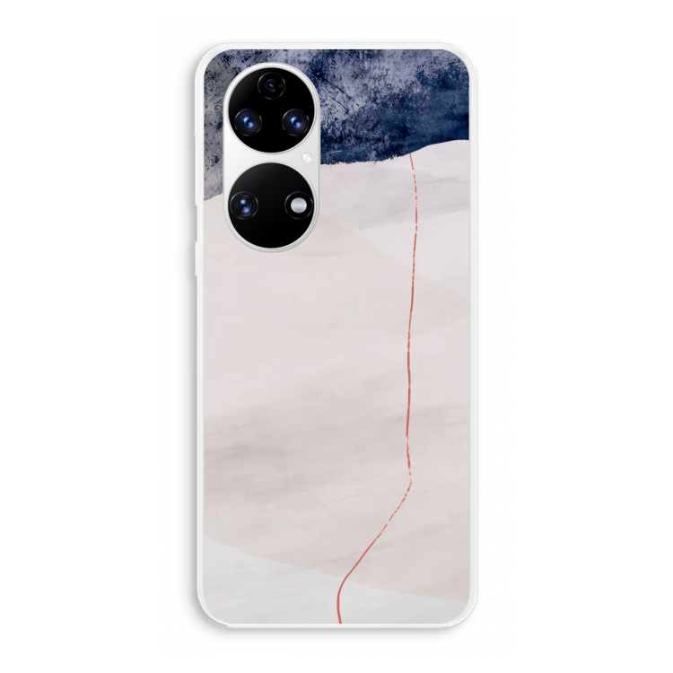 Stone White: Huawei P50 Transparant Hoesje