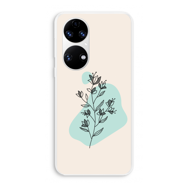 Violets are blue: Huawei P50 Transparant Hoesje