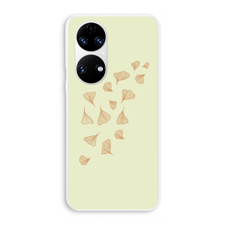Falling Leaves: Huawei P50 Transparant Hoesje